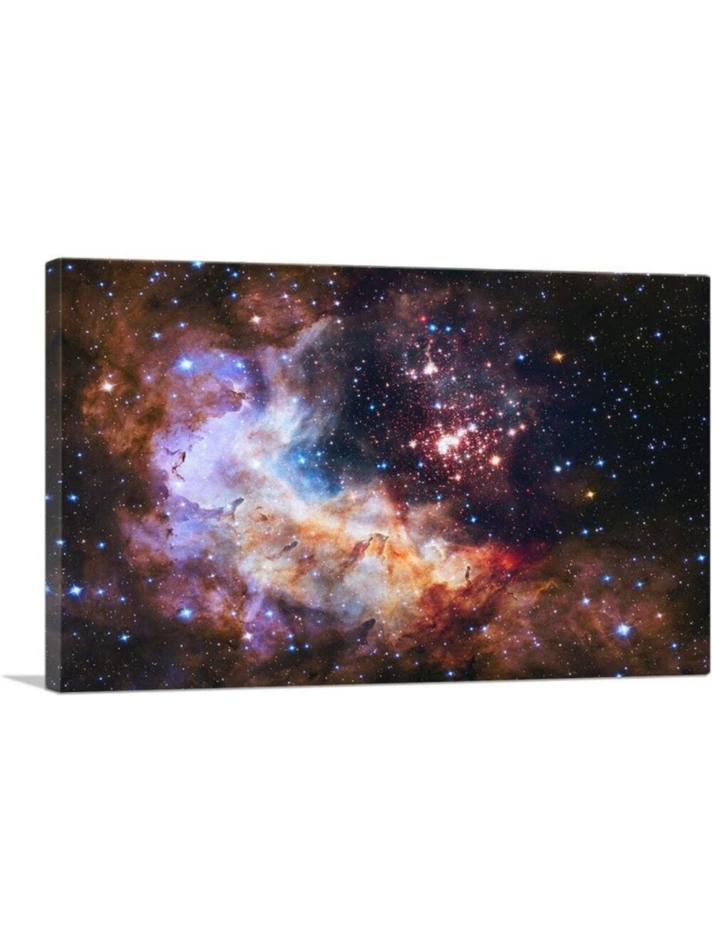 Stretched Framed Canvas Art Print - Hubble Westerlund 2 Cluster Wall Decor
